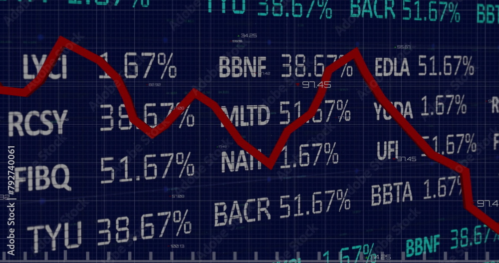 Poster image of financial data processing over dark background
