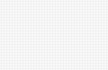 Notebook grey checkered graph seamless pattern editable stroke. Vector