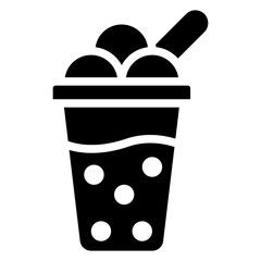 Milkshake Vector Icon Design Illustration