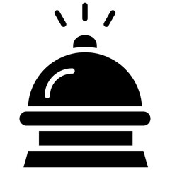 Obraz premium Hotel Bell Vector Icon Design Illustration