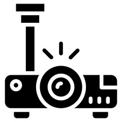 Video Projector Vector Icon Design Illustration