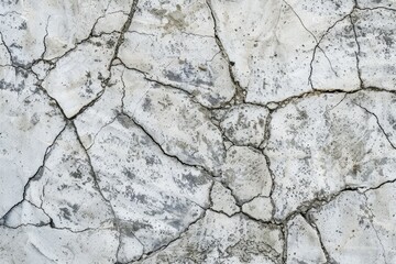 Close-Up of Cracked Concrete Texture - Marks of Time and Use - Generative AI - 792743412