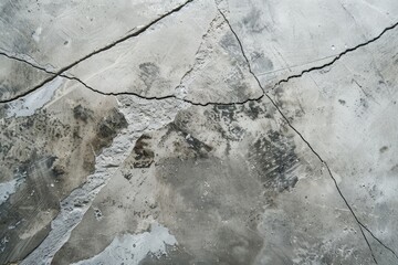Close-Up of Cracked Concrete Texture - Marks of Time and Use - Generative AI - 792743809