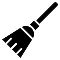 Broom Vector Icon Design Illustration
