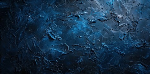 Abstract Dark Blue Artistic Texture with Space for Creativity - Generative AI - 792743872