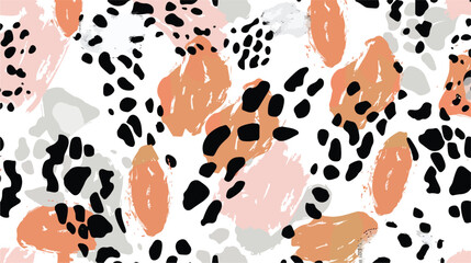 Leopard fur. Wild texture. Pale colors. Hand drawn sp