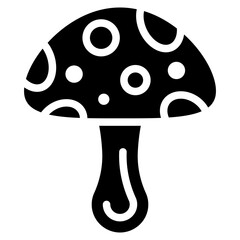 Mushroom Vector Icon Design Illustration