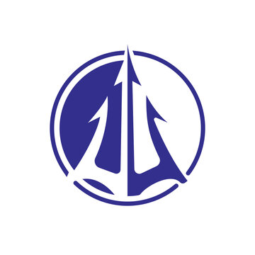 recommend clip art: Trident Neptune god Poseidon Triton king spear logo design.