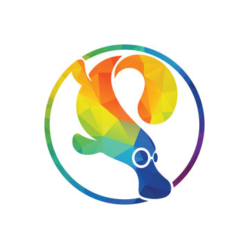 recommend clip art: Platypus vector logo design template.