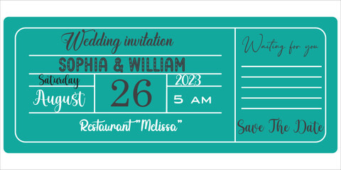 wedding invitation icon vector illustration symbol
