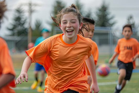 Young football players eagerly awaiting their turn on the bench during a children's soccer match - Powered by Adobe