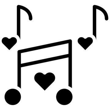 Love Songs Vector Icon Design Illustration