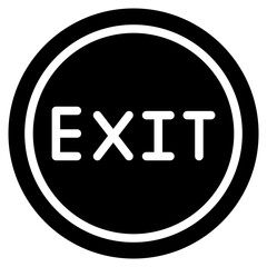 Exit Vector Icon Design Illustration