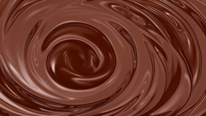 Abstract Chocolate Swirl Texture