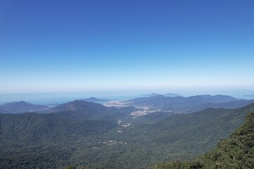 View from the top of the serra do mar, in the section where there is the road that connects Taubate to Ubatuba