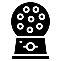 Gumball Machine Vector Icon Design Illustration