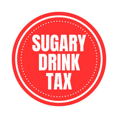 Sugary drink tax symbol icon