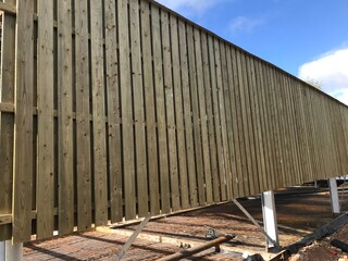 Timber cladding, Yorkshire hit and miss cladding, building, wood, steel, façade,  © Kyle