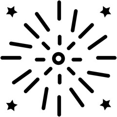 Fireworks Vector Icon Design Illustration