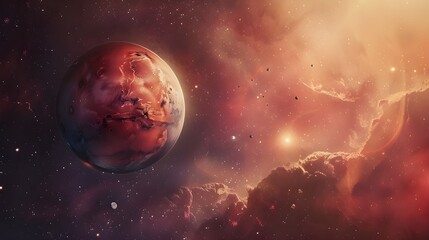 Space art incredibly beautiful science fiction wallpaper endless universegalaxy night panoramic
