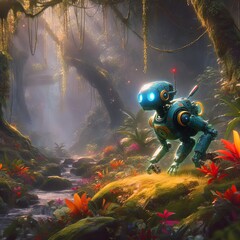Robot in the jungle