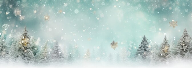 Fototapeta na wymiar christmas background with snowy snowflakes