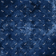 Blue Bee Digital Paper, Pattern Digital Paper