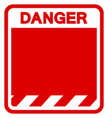 Background Danger Blank Symbol Sign,Vector Illustration, Isolate On White Background Label. EPS10