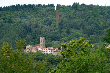 Mountain landscape near Casola in Lunigiana, Tuscany, Italy - 792768684