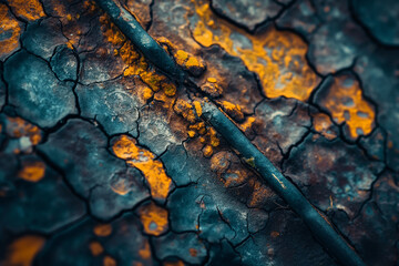 Macro shot metal texture