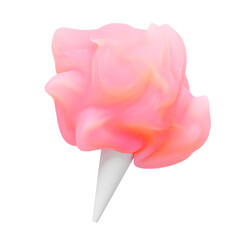 pink cotton candy 3d illustration