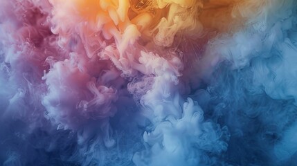 Smokey abstract template with color