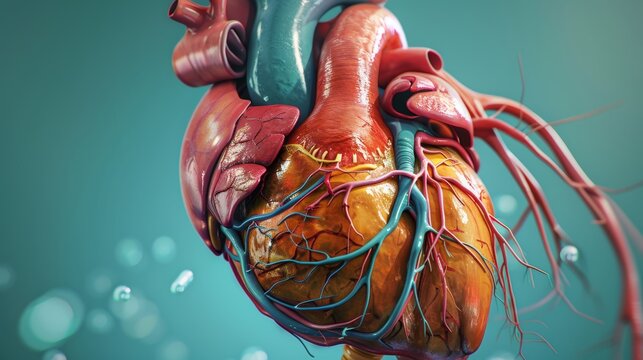 Heart anatomy of human beings