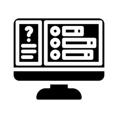 audience polling glyph icon vector. audience polling sign. isolated symbol illustration