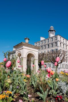 garden in the city place royale in Pau