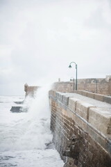 Cadiz seashore in Andalucia, Spain
