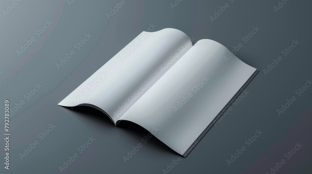 Poster you can replace the design of the brochure magazine with this blank version
