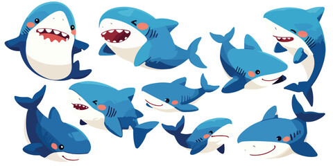 shark clipart vector for graphic resources