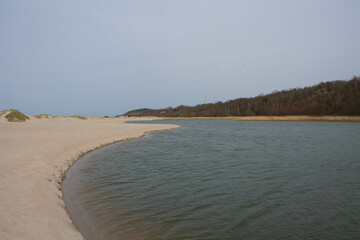 a calm lake near the Baltic coast