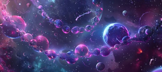 Blue cell life biology medicine scientific molecular research background
