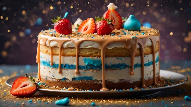 Birthday Colorful Cake
