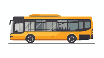 Bus icon flat . Hand drawn style vector design illustration