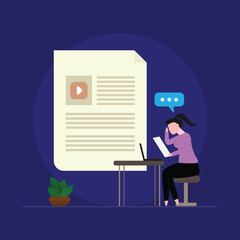 Blog authors writing articles, Creative blogging isometric flat vector conceptual, Content writer, blogger or bullet journal, publishing editor or writing article online, copywriter for advertising,