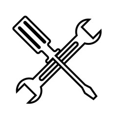 Mechanical repair tools icon