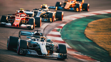 Qualification races - Formula 1 race and grand prix concept - Models by AI generative