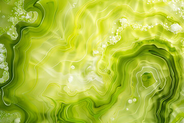Neon lime swirls in alcohol ink, capturing the essence of agate in vivid ultra HD