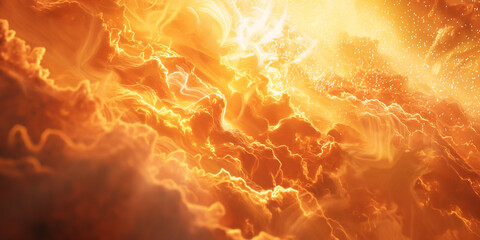 Close-up view of the sun's surface ,solar phenomenon ,sun light, global warming, - obrazy, fototapety, plakaty