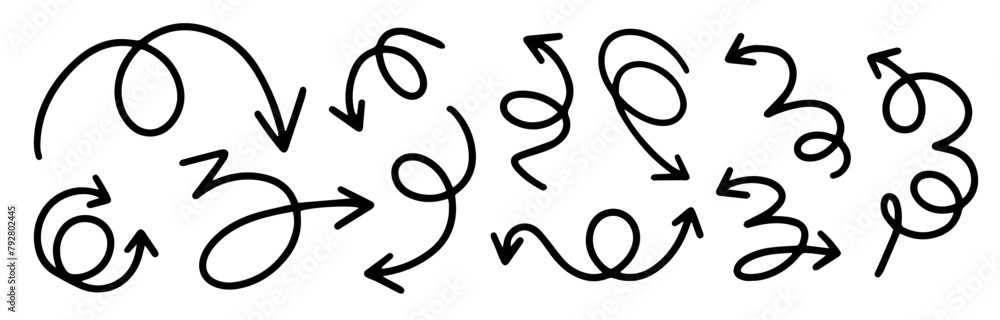 Aufkleber arrow icon set. arrow collection. vector arrow collection. arrow icon. arrow cursor set