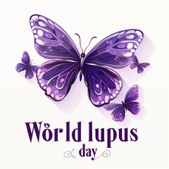 Illustration Of World Lupus Day Background.