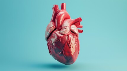 Isolated modern illustration of a heart on a white transparent background